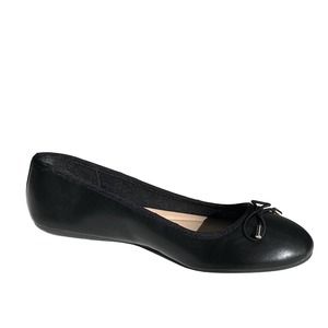 Alfani Women's Aleaap Black Ballet Faux Leather Bow Flat Loafer Shoes Size 8.5 M